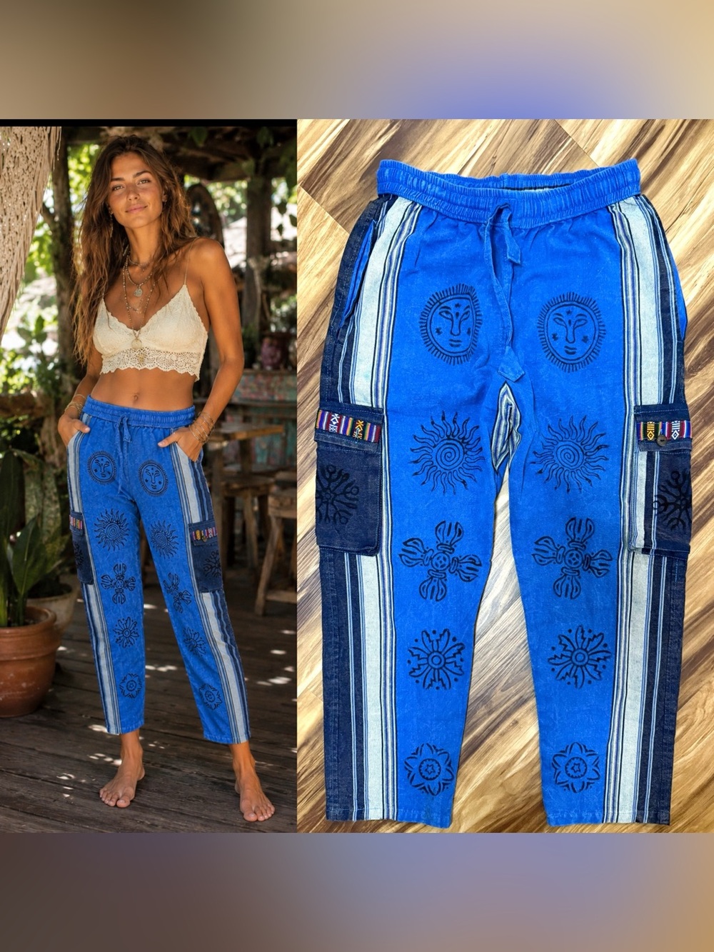 Rising International Artisan Created Bohemian Style Pants